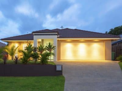 Modern Home At Dusk